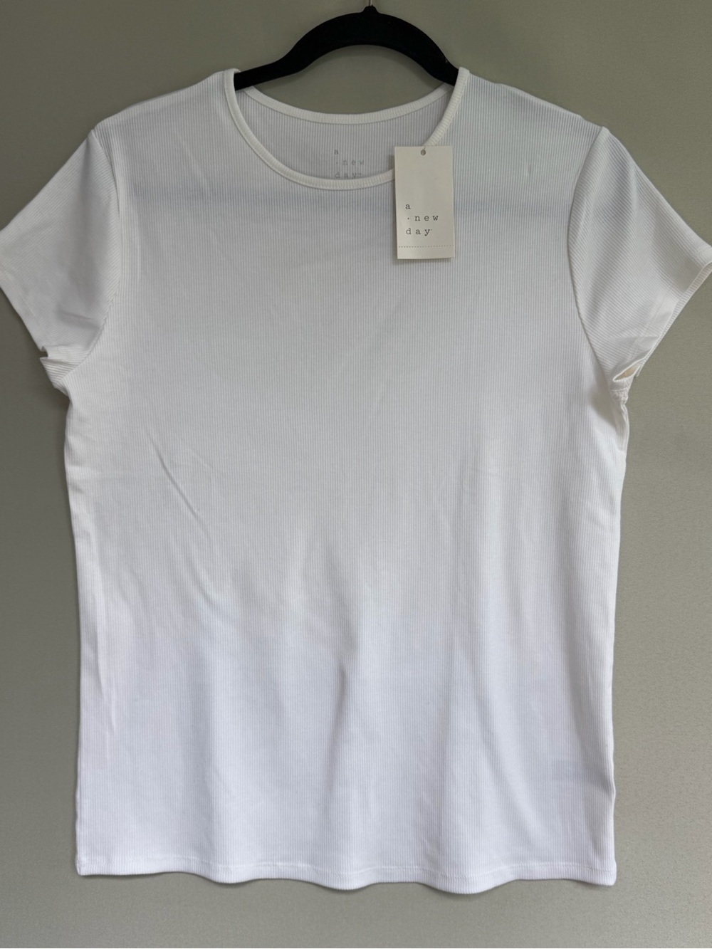 A New Day Women’s Sequin T-Shirt Light Purple Short Sleeve Top  XL NWT